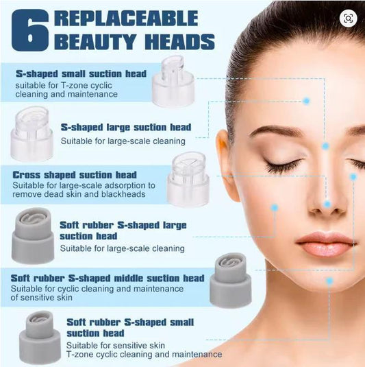 Rechargeable Bubble Facial Cleansing Device – Deep Refreshing Pore Care & Vacuum Cleaner