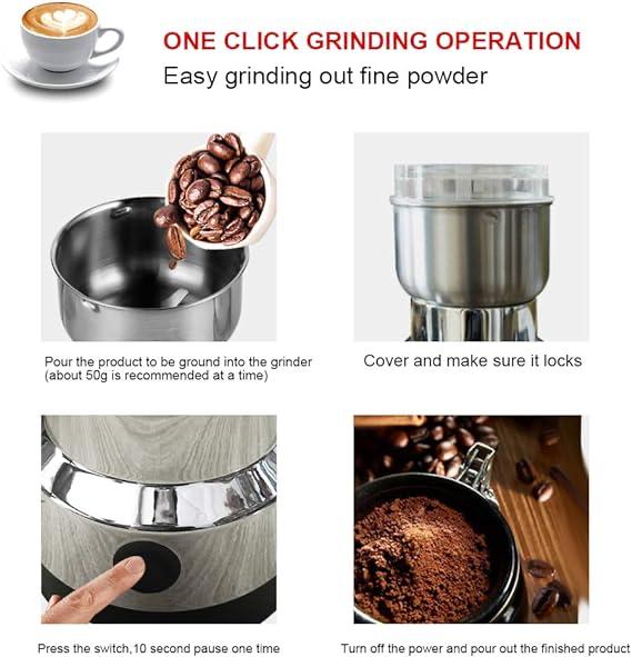 Multifunctional Electric Masala Grinder Machine - Stainless Steel Body
