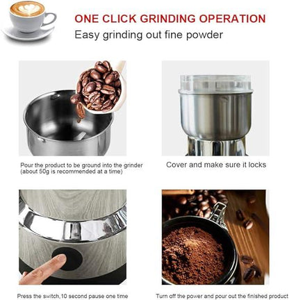 Multifunctional Electric Masala Grinder Machine - Stainless Steel Body