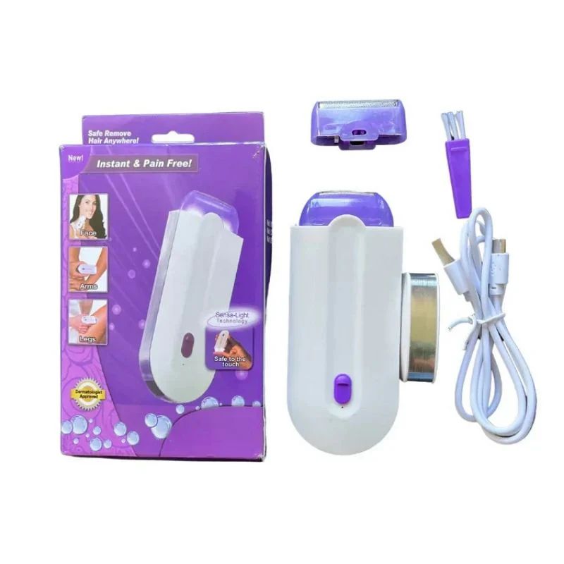 2-in-1 Rechargeable Painless with Sensa-Light – For Face & Body